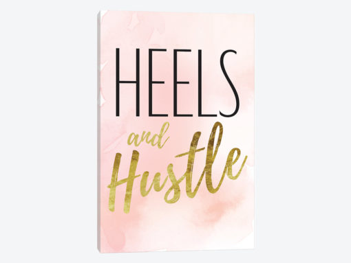 Heels And Hustle In Black, Gold, Blush, & Pink