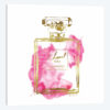 Gold And Bright Pink Perfume Bottle