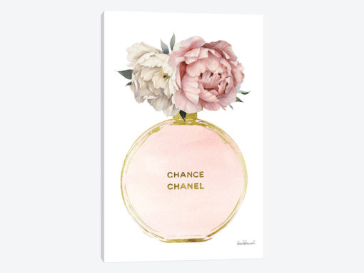 Perfume Round Solid In Gold, Nude, & Mixed Peony
