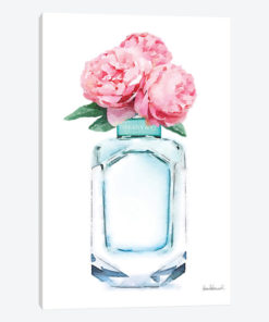 Teal Perfume & Pink Peony
