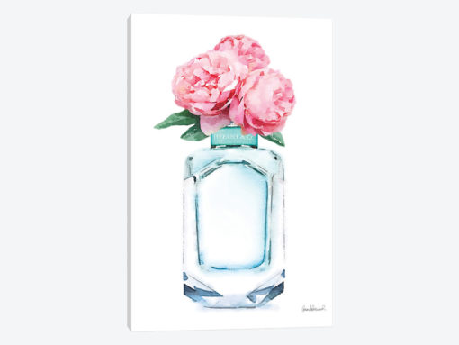 Teal Perfume & Pink Peony