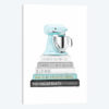 Baking Bookstack With Teal Mixer
