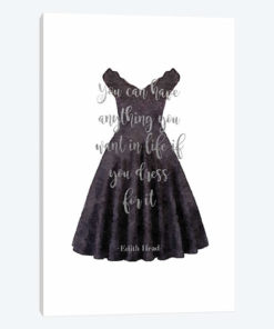 Black Dress Anything You Want Quote In Silver