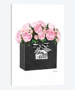 Saks 5th Bag With Pink Peony