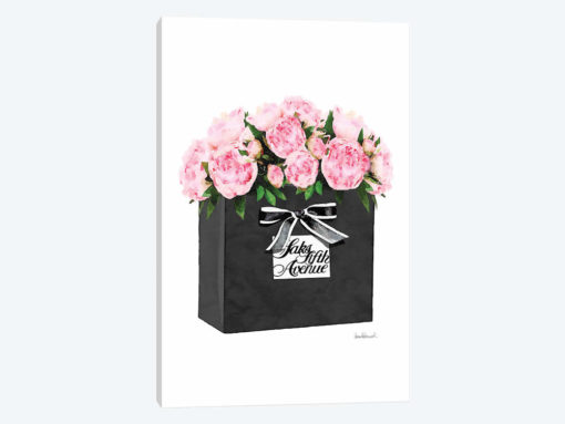 Saks 5th Bag With Pink Peony