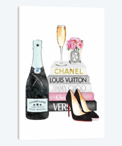 Teal And Pink Books With Teal Champagne
