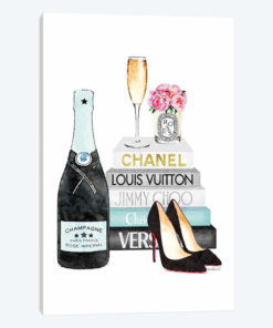 Teal Books And Teal Champagne