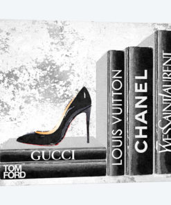 Black Side Books With Shoe - Grunge