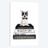 Books Of Fashion, Grey, B&W Frenchie