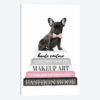 Grey Books With Pink, Blk Frenchie