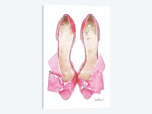 Light Pink Bowed Shoes