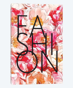 Peony Background Fashion Typography