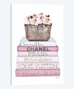 Pink Tone Books, Bag With Roses