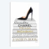 White Books With Black Heel