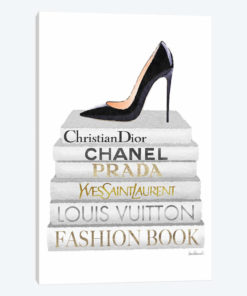 White Books With Black Heel