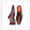 Men's Brown Shoes, Square