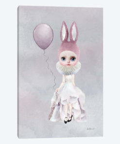 Miss Lily Rabbit With A Balloon