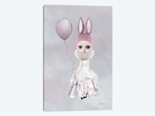 Miss Lily Rabbit With A Balloon