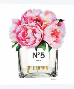 No. 5 Vase With Pink Peonies