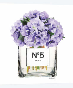 No. 5 Vase With Purple Hydrangeas