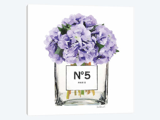 No. 5 Vase With Purple Hydrangeas