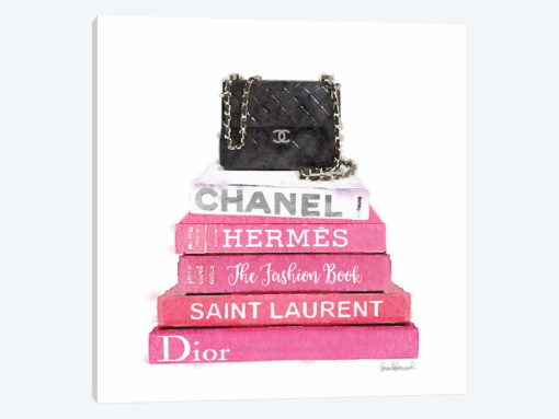Pink Fashion Books With A Black Bag