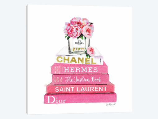 Pink Fashion Books With Pink Peonies