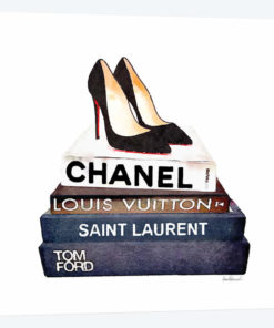 Stack Of Fashion Books With Heels I