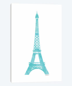 Teal Eiffel Tower