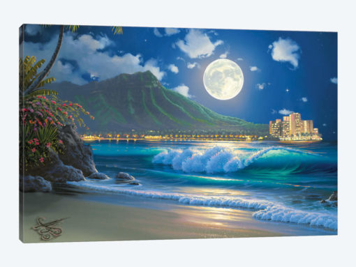 Waikiki Surf Aglow