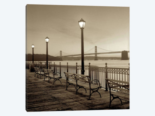 San Francisco Bay Bridge at Dusk