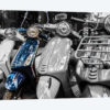 Blue Vespa, Paris