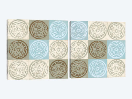 Blue Squared Diptych