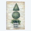 Gingham Topiary Cone