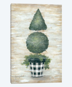 Gingham Topiary Cone