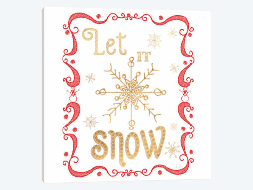 Gold and Red Christmas I