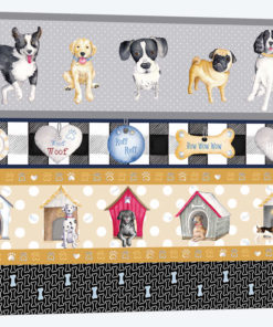A Dogs Life On Plaid Panels