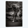 Upper Falls Old Mans Cave BW