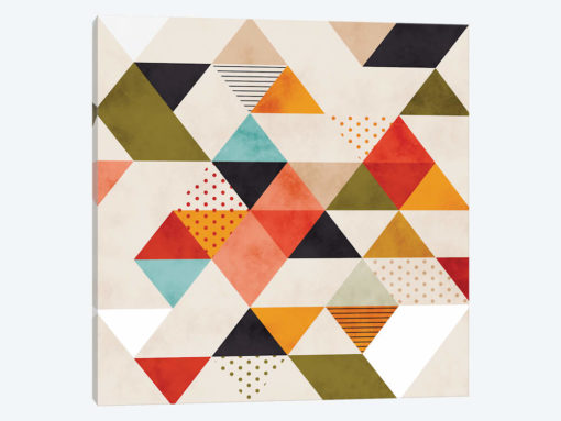 Geometric Mid Century Triangles