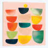 Mid Century Geometric Half Circles