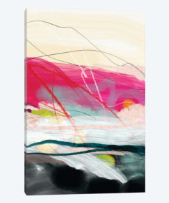 Abstract Landscape Pink Sky