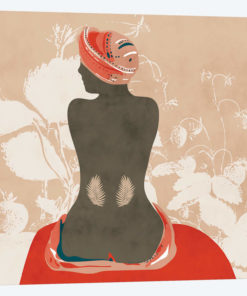 Woman With Leaves