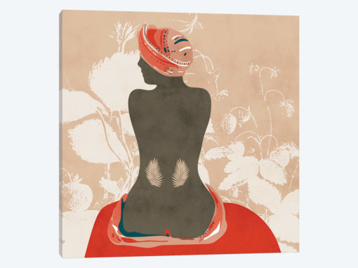 Woman With Leaves