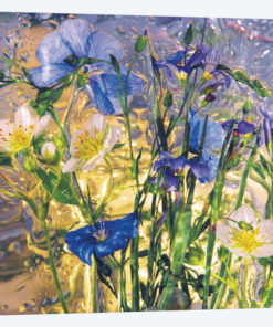 Blue And Yellow Florals