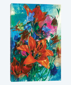 Bright Florals In Blue
