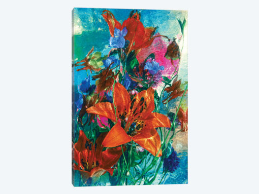 Bright Florals In Blue