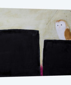 Owl On Black & Magenta