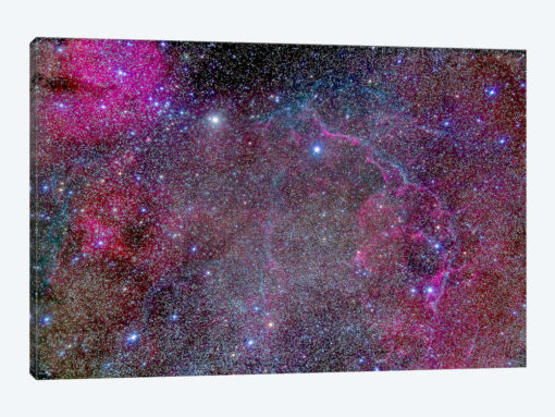 Vela Supernova Remnant In The Center Of The Gum Nebula Area Of Vela