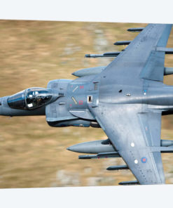 A Royal Air Force Harrier GR9 Flying Low Over North Wales