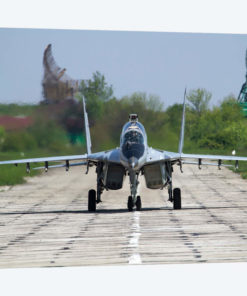 A MiG-29UB Of The Bulgarian Air Force On The Runway At Balchik Air Base